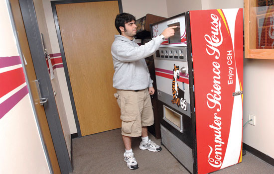 Illustrative example of hack into vending machine