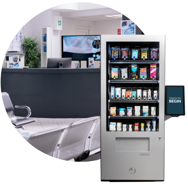 Illustrative example of harm reduction vending machine