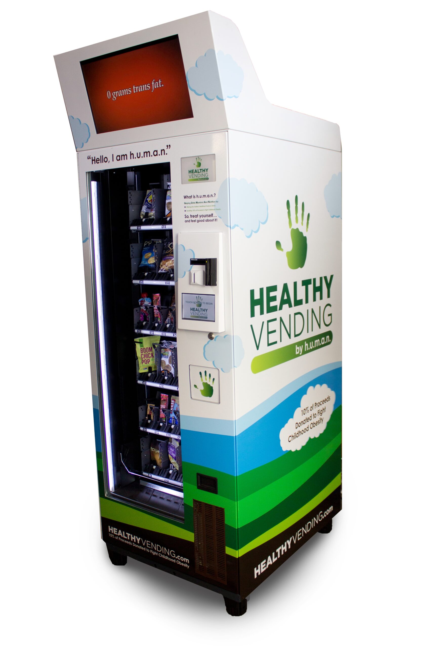 Illustrative example of healthy vending machine