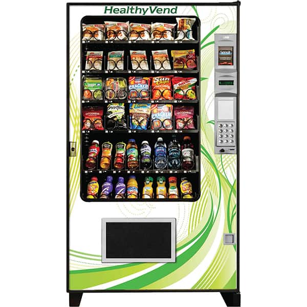 Illustrative example of healthy vending machine options