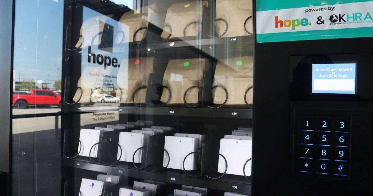 Illustrative example of hope vending machine