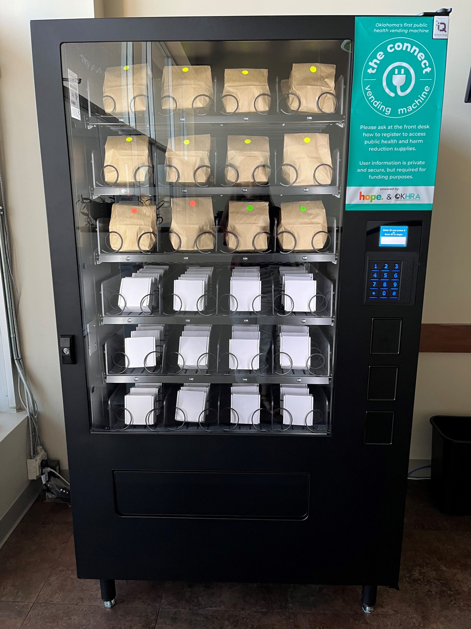 Illustrative example of hope vending machine