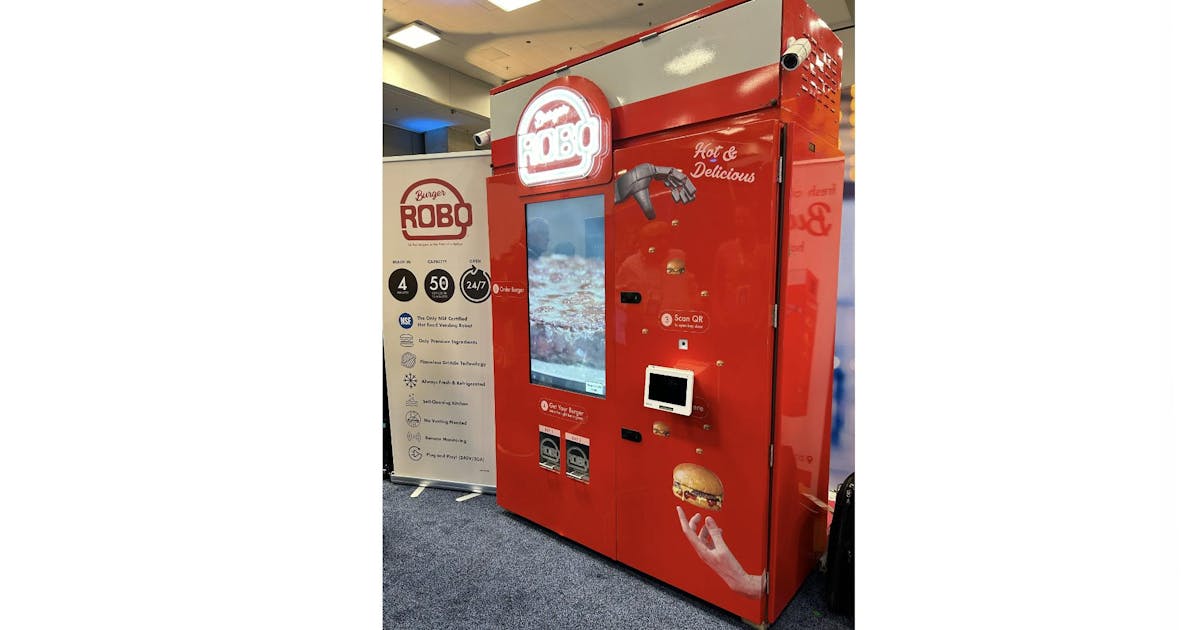 Illustrative example of hot food vending machines usa