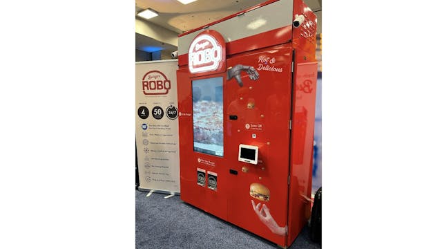 Illustrative example of hot vending machines
