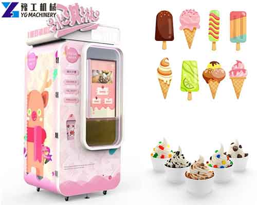 Illustrative example of ice cream vending machine