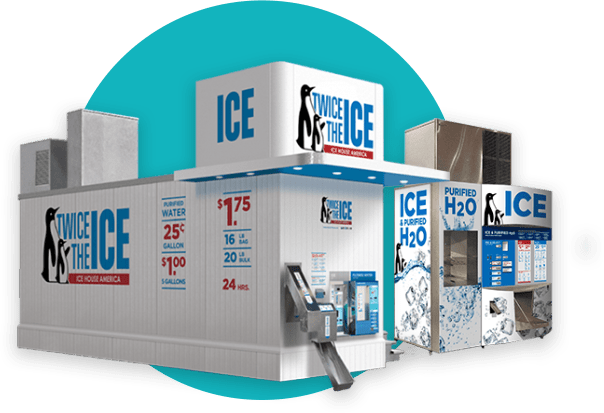 Illustrative example of ice vending machine business for sale