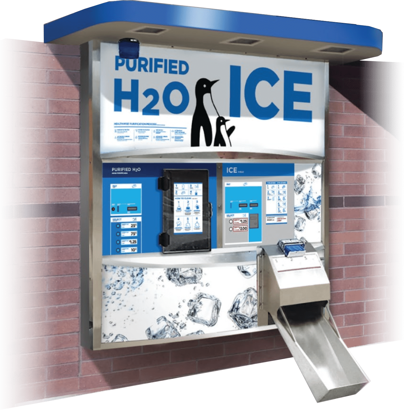 Illustrative example of ice vending machine business for sale