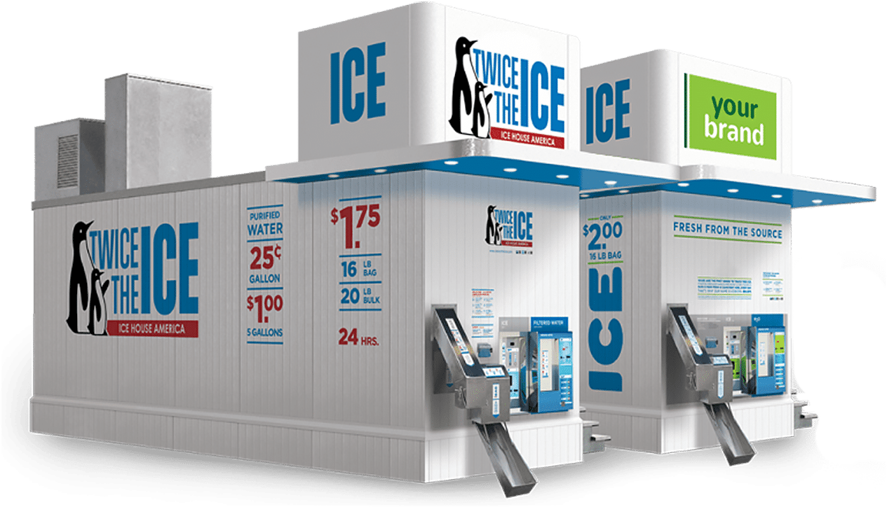 Illustrative example of ice vending machine cost