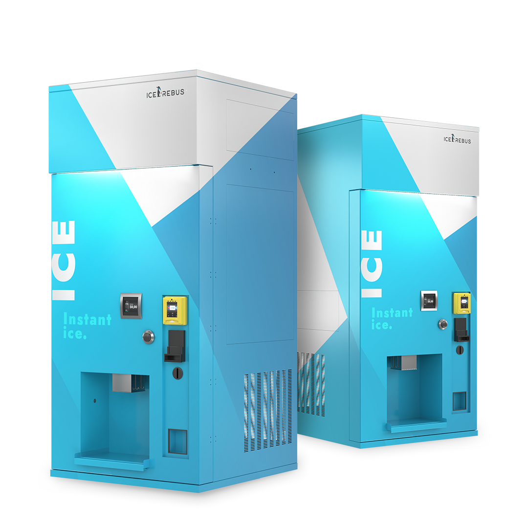 Illustrative example of ice vending machine franchise