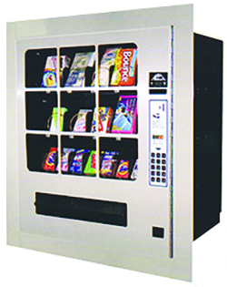 Illustrative example of in wall vending machine