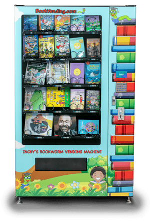 Illustrative example of inchy book vending machine