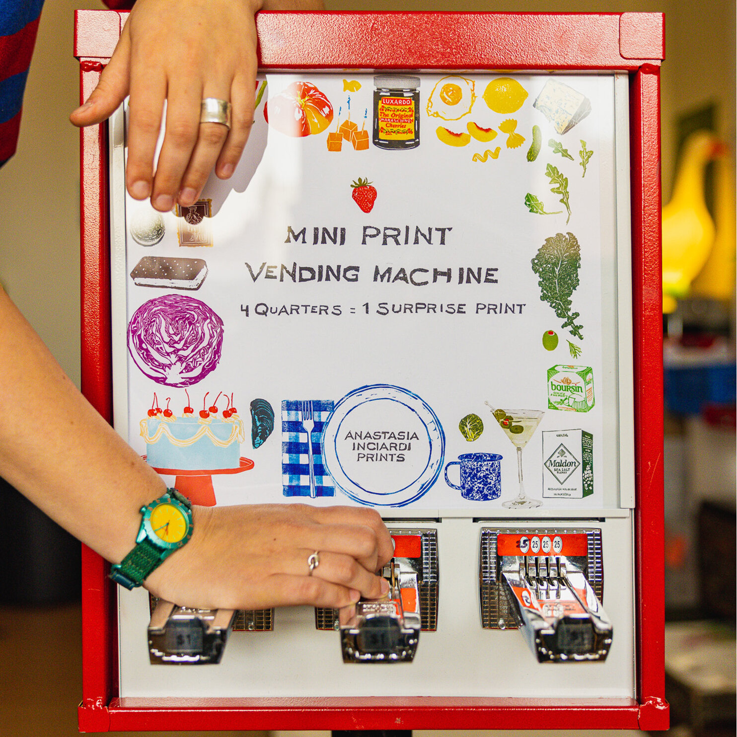 Illustrative example of inciardi vending machine