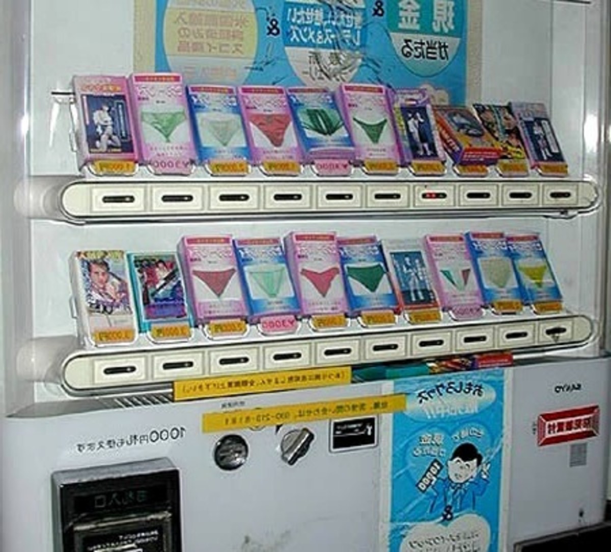 Illustrative example of japanese panty vending machines