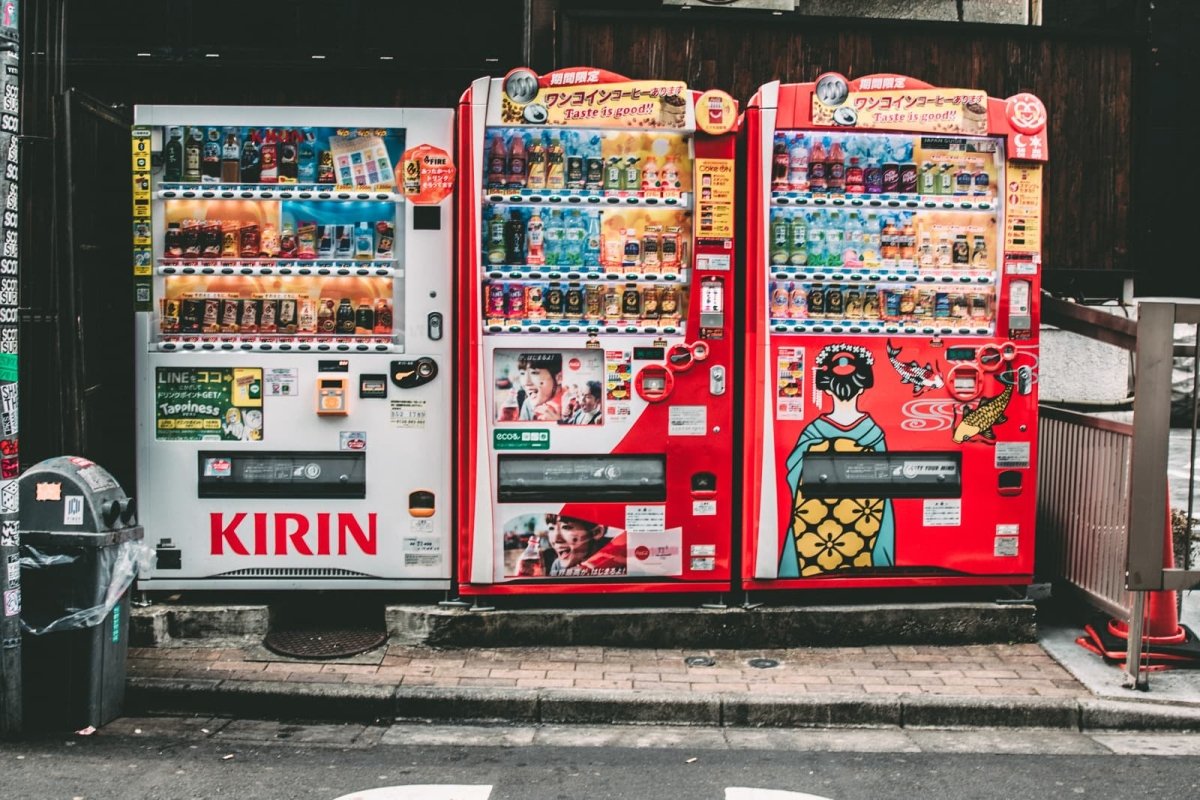 Illustrative example of japanese vending machines