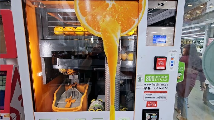 Illustrative example of juice vending machine