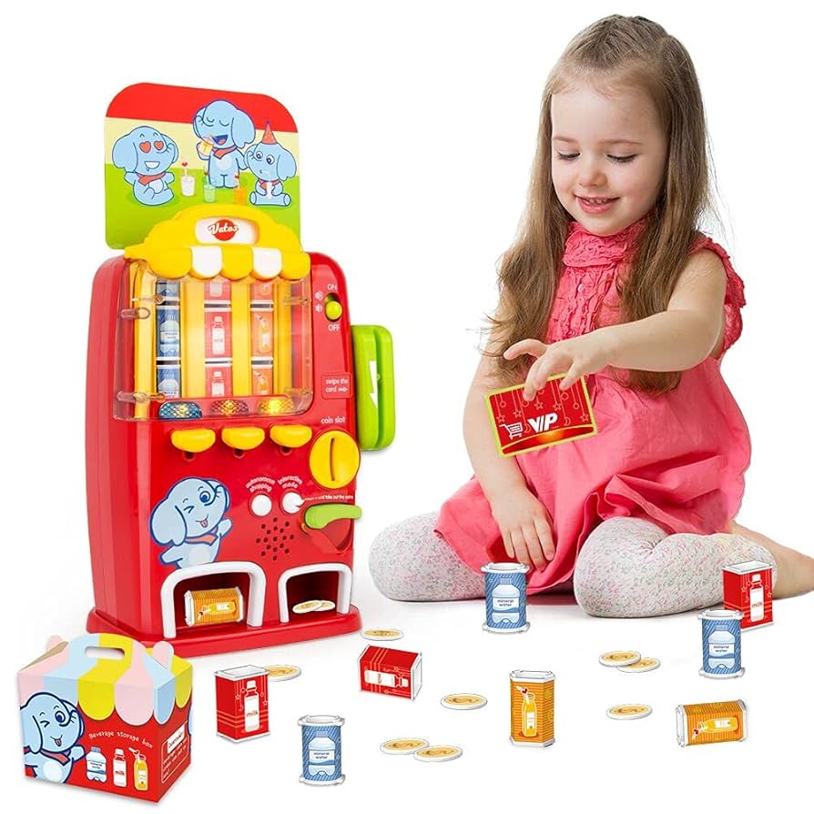 Illustrative example of kids vending machine toy