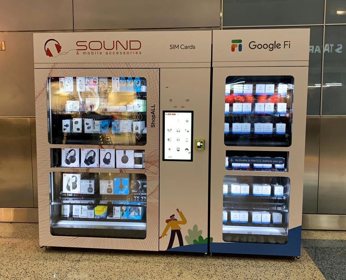 Illustrative example of kiosk vending machine
