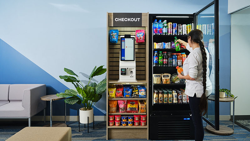 Illustrative example of kiosk vending machine