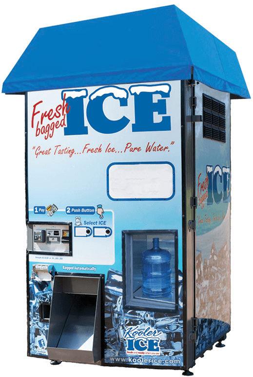 Illustrative example of kooler ice vending machines