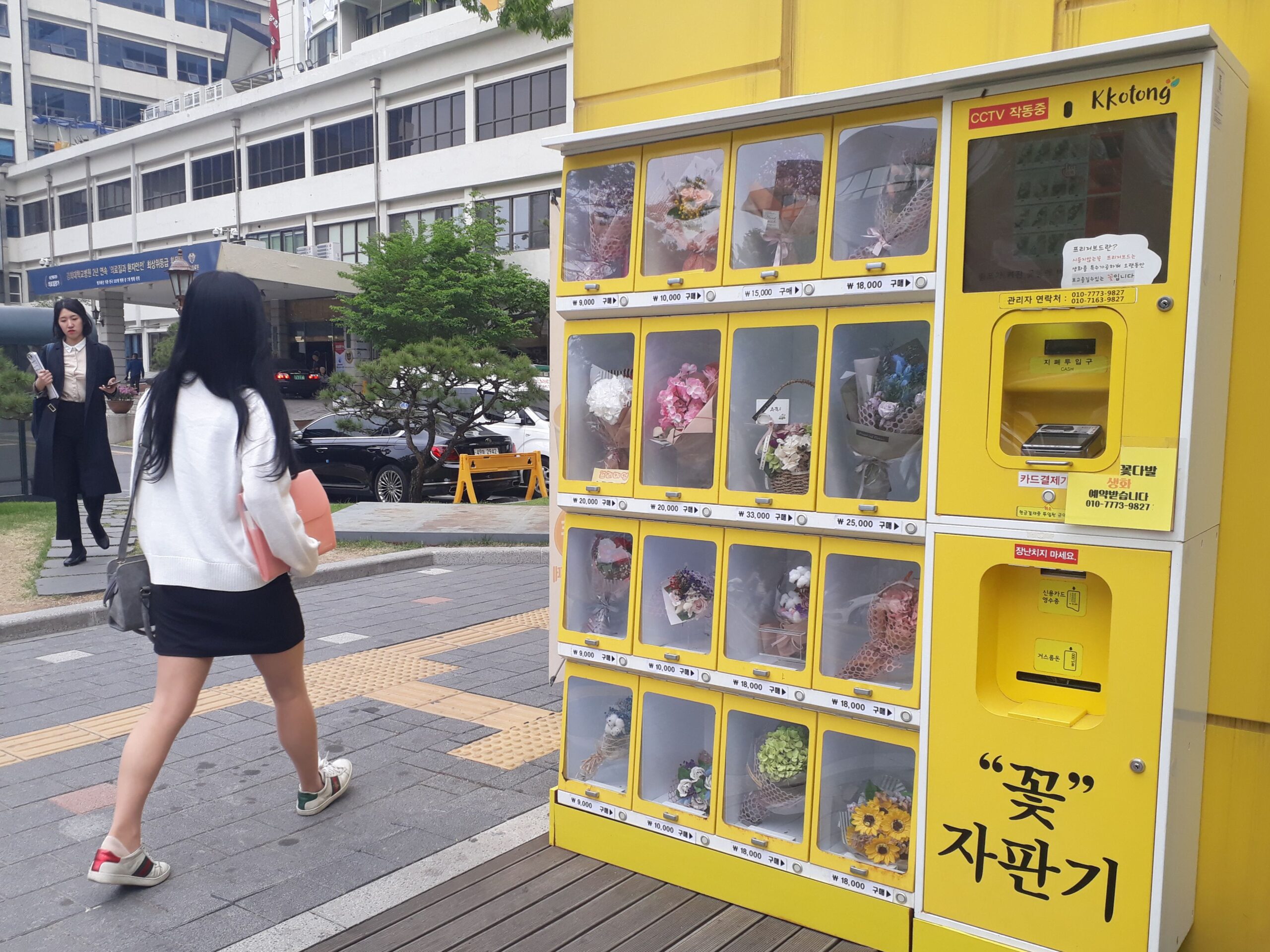 Illustrative example of korean vending machines