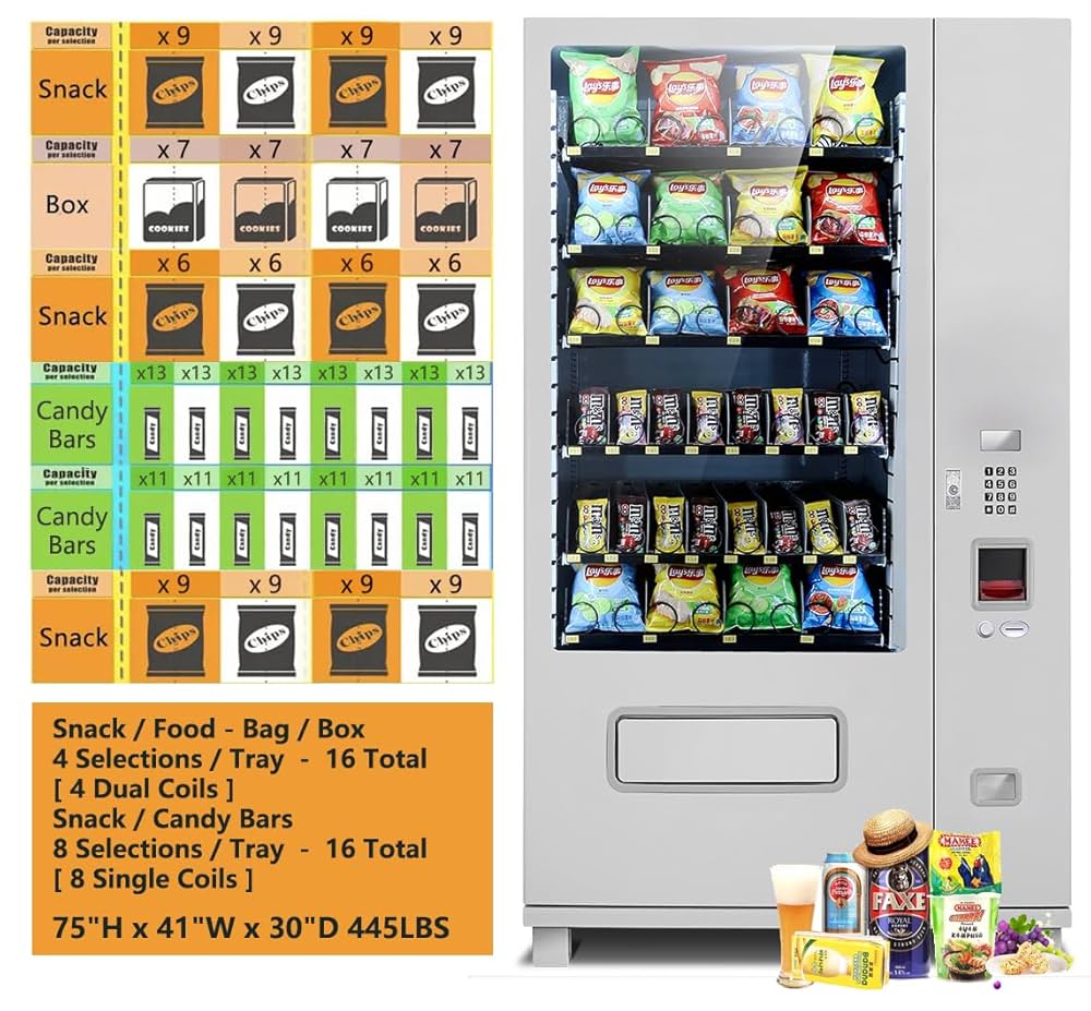 Illustrative example of large vending machines for sale