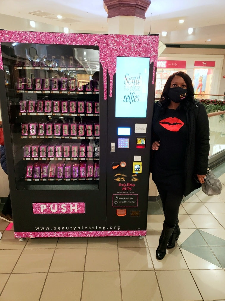 Illustrative example of lash vending machine