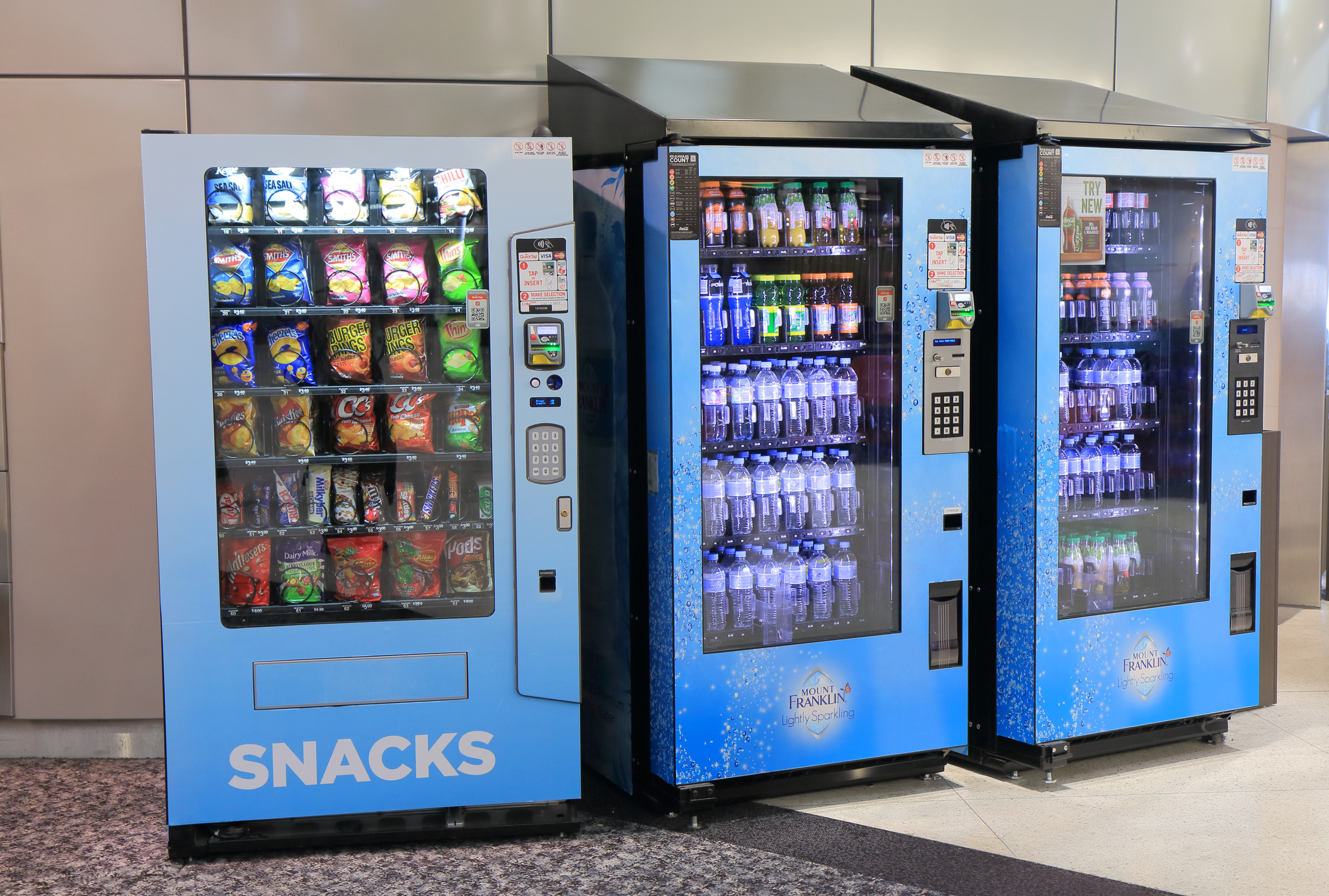 Illustrative example of latest vending machine technology