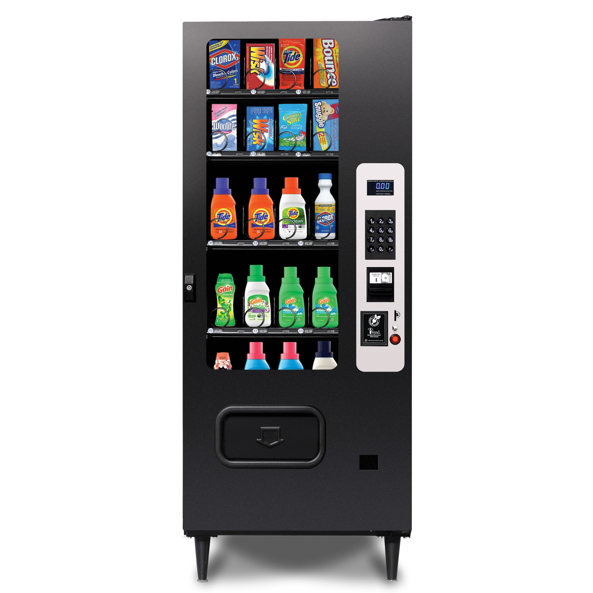 Illustrative example of laundromat detergent vending machine