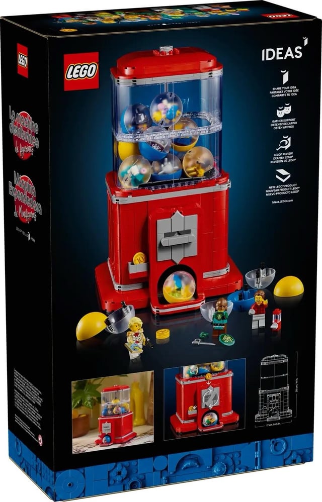 Illustrative example of lego 21358 minifigure vending machine
