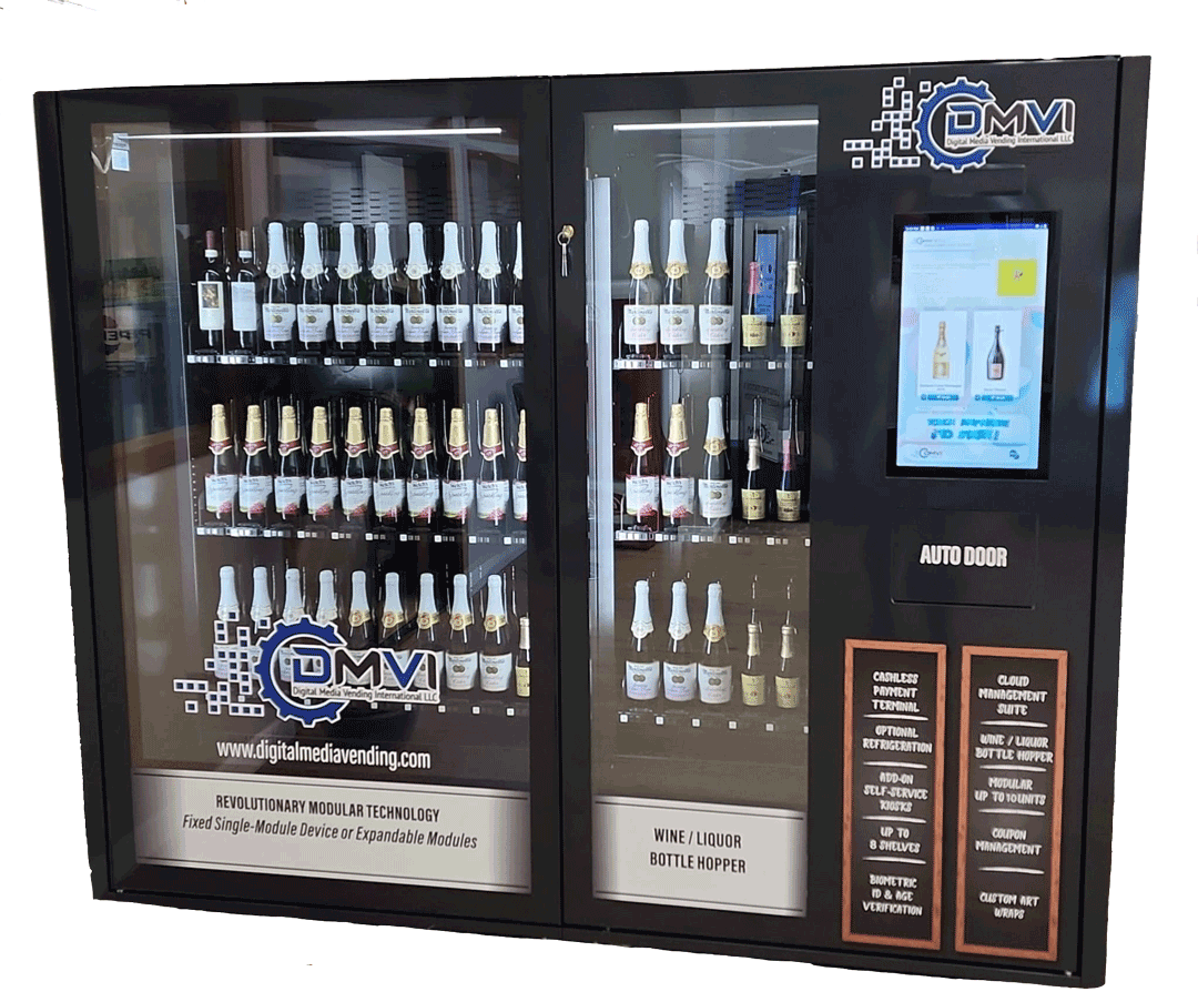 Illustrative example of liquor vending machine