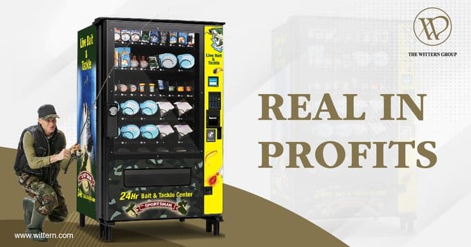 Illustrative example of live bait vending machine