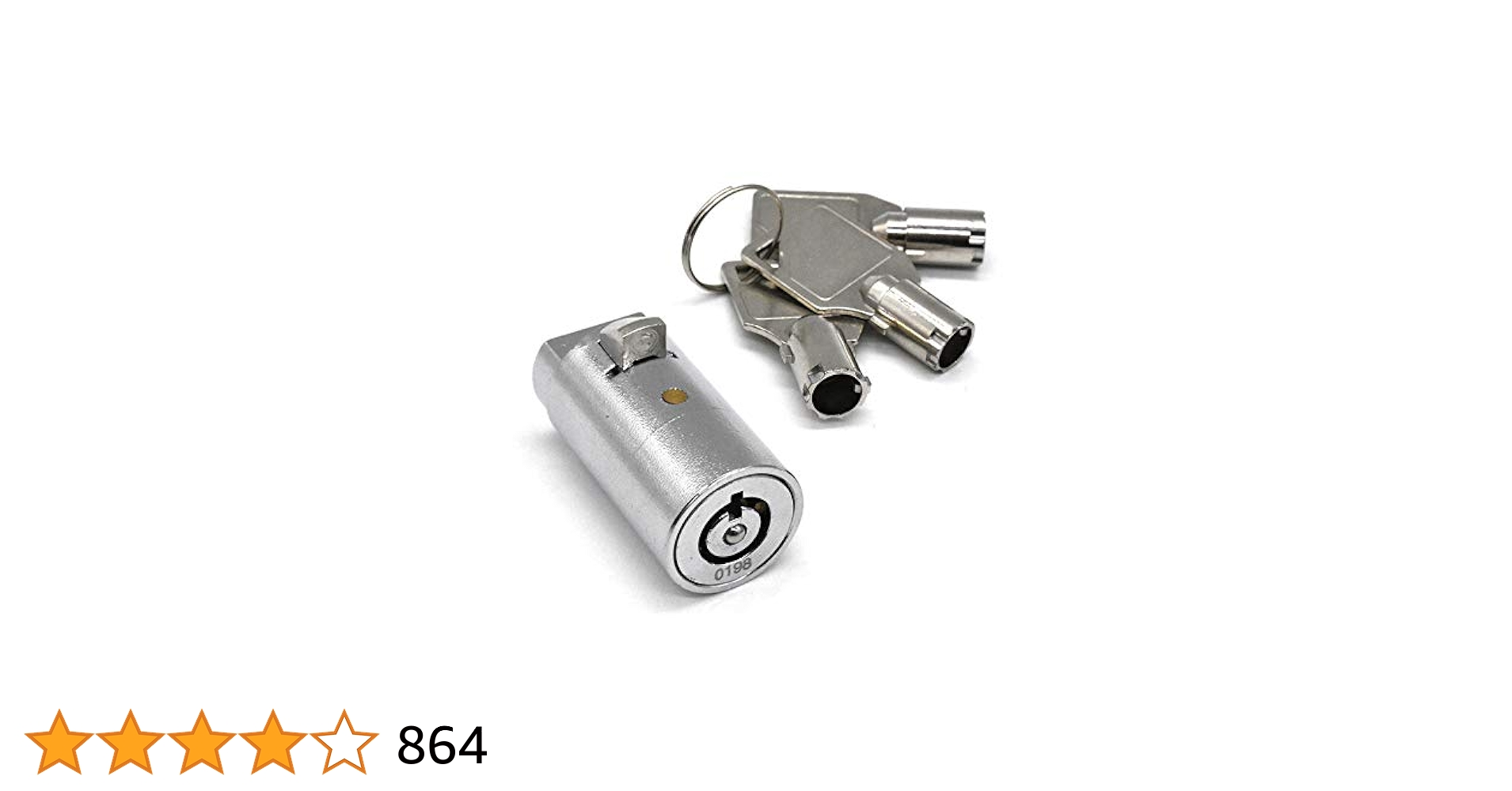Illustrative example of lock and key for vending machine