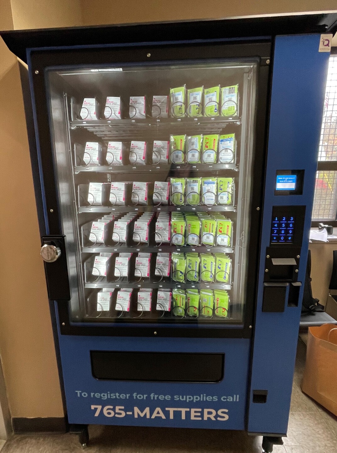 Illustrative example of longview testing services harm reduction vending machine