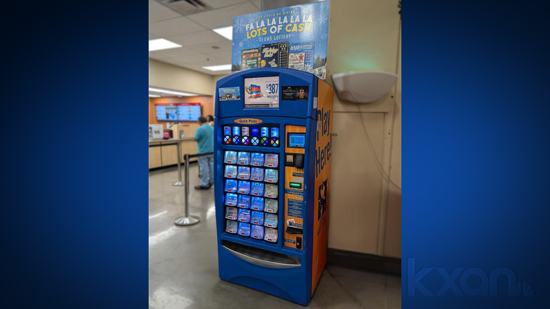 Illustrative example of lotto vending machines