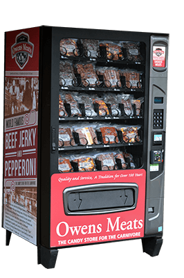 Illustrative example of meat vending machine