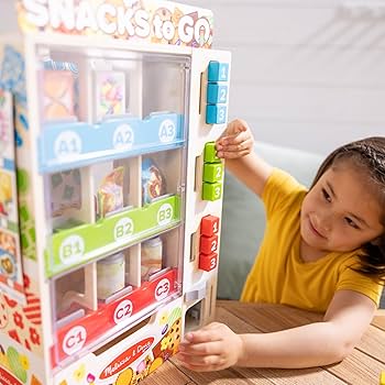 Illustrative example of melissa and.doug vending machine