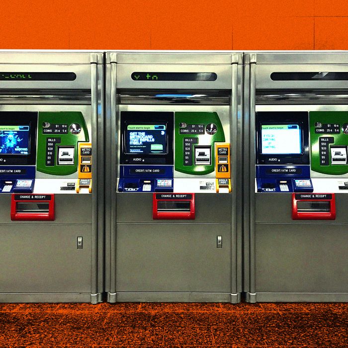 Illustrative example of metrocard vending machine