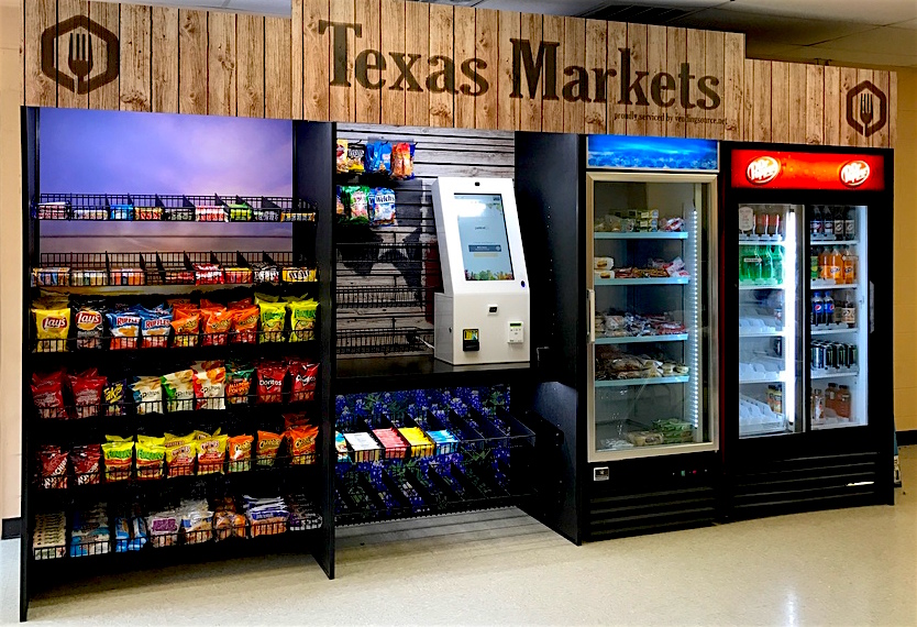 Illustrative example of micro market vending machine