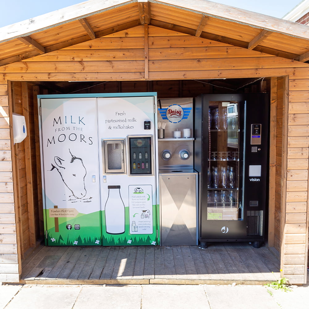 Illustrative example of milk vending machine