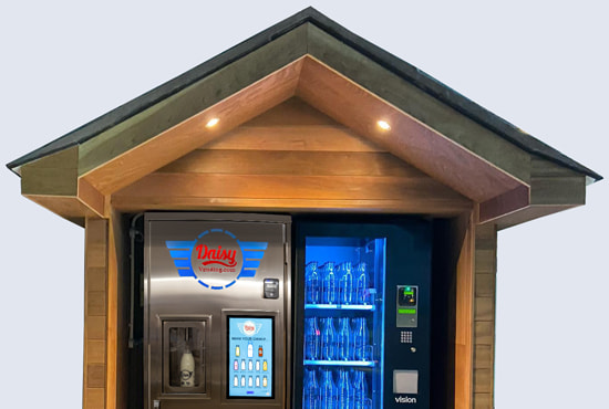 Illustrative example of milk vending machine