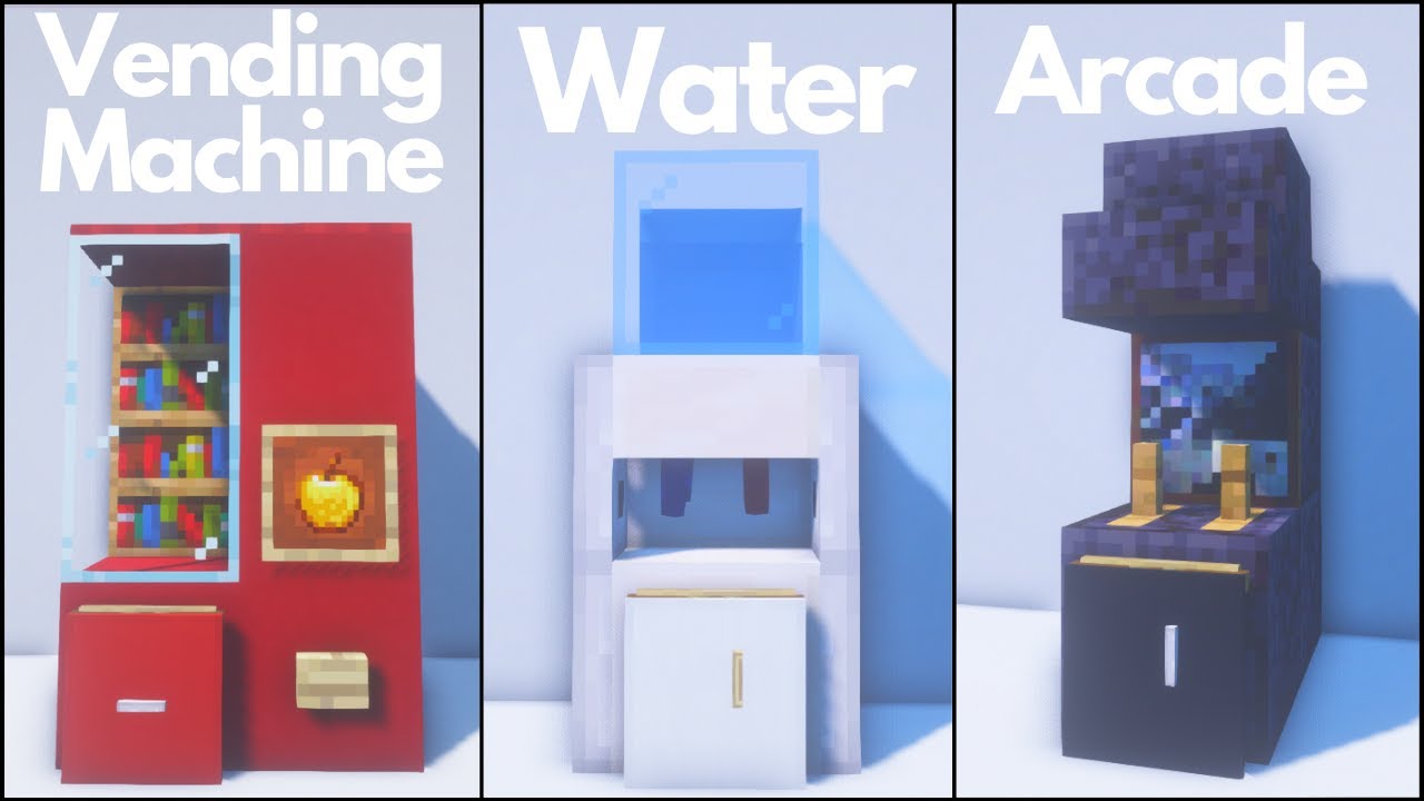 Illustrative example of minecraft vending machine