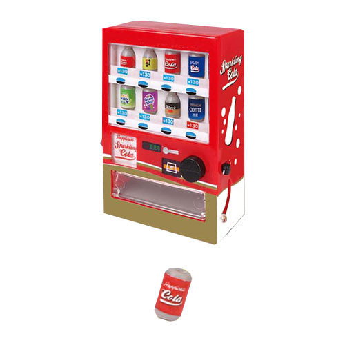 Illustrative example of miniature soda vending machine