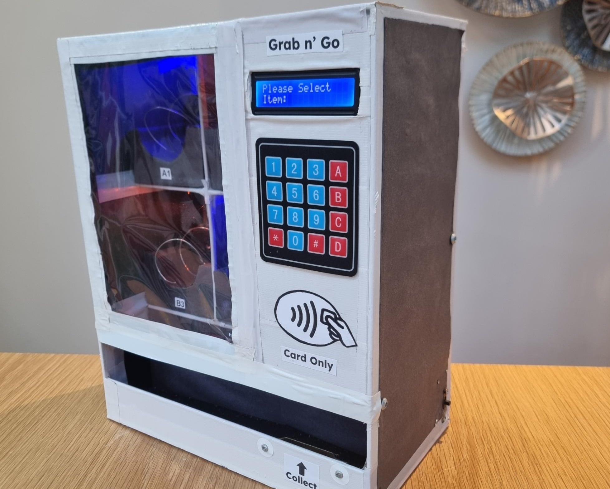Illustrative example of miniature vending machine