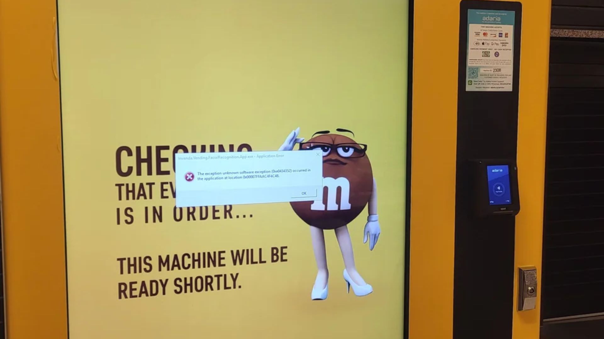Illustrative example of mm vending machine