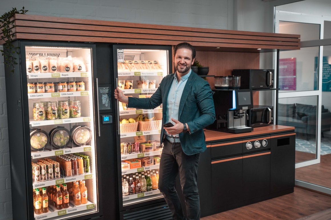 Illustrative example of modern vending machine