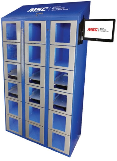 Illustrative example of msc industrial supply vending machines