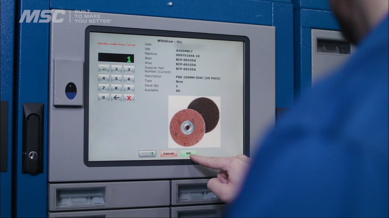 Illustrative example of msc vending machine