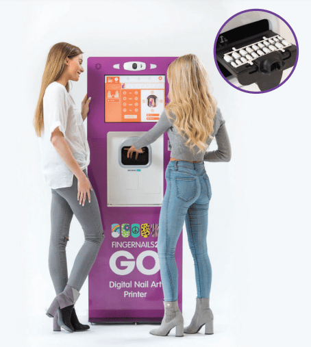 Illustrative example of nail vending machine