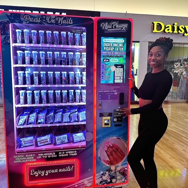 Illustrative example of nail vending machine