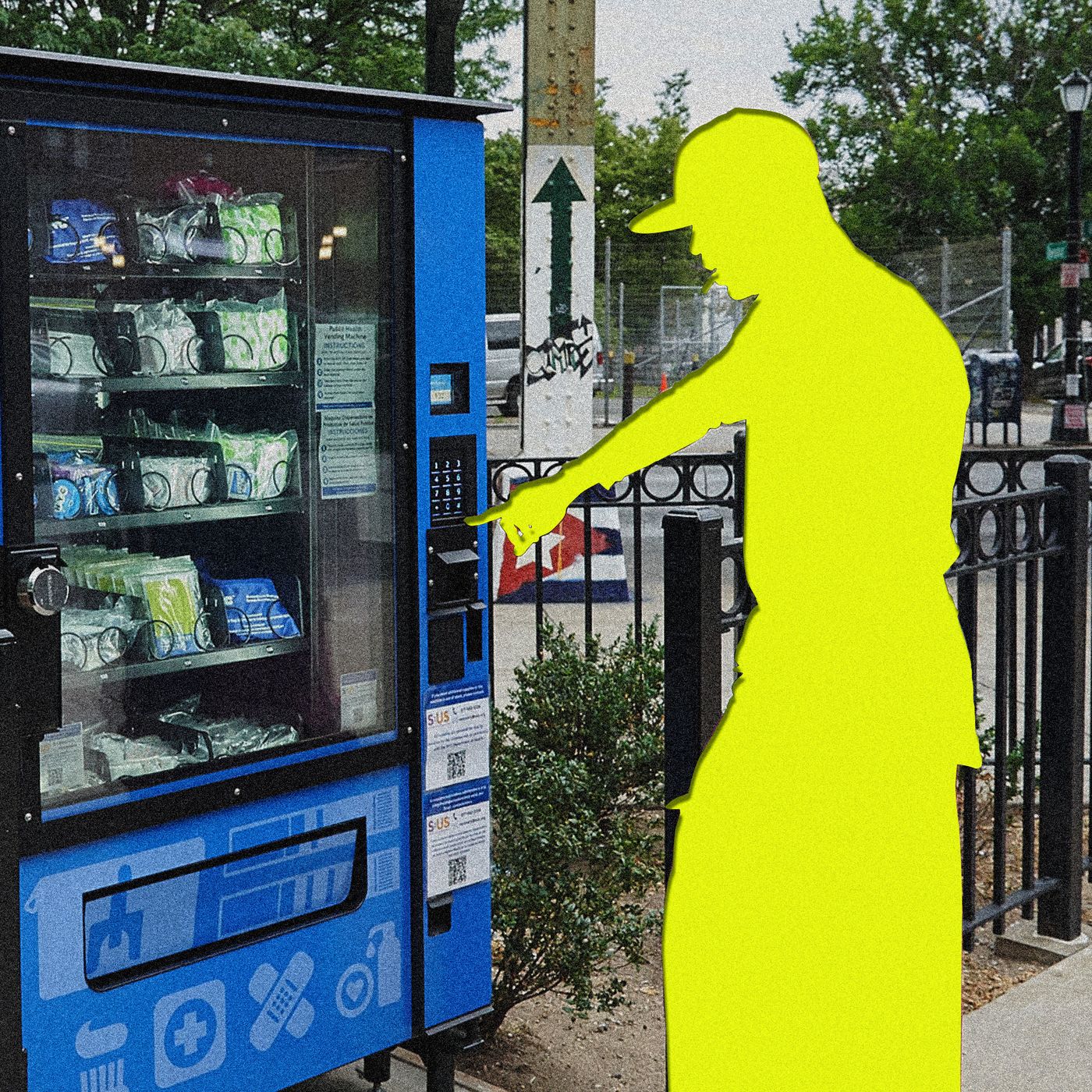 Illustrative example of narcan vending machine